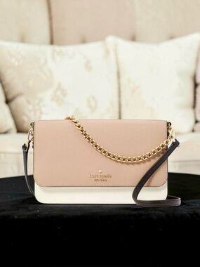 New! Kate Spade Madison Flap Crossbody – Colorblock Beige/Cream/Black (NWOT)